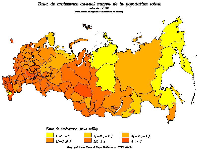 Карта плотности населения россии атлас